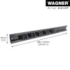 Wagner design yourself Supporto da parete WH 2096 nero (15209611)