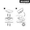Wagner design yourself EH 5159 Fermaporta da parete vite o colla, pressofusione di zinco e gomma piena (15515911)