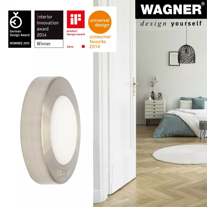 Wagner EH 5141 15514111 fermaporta, zinco pressofuso, gomma piena