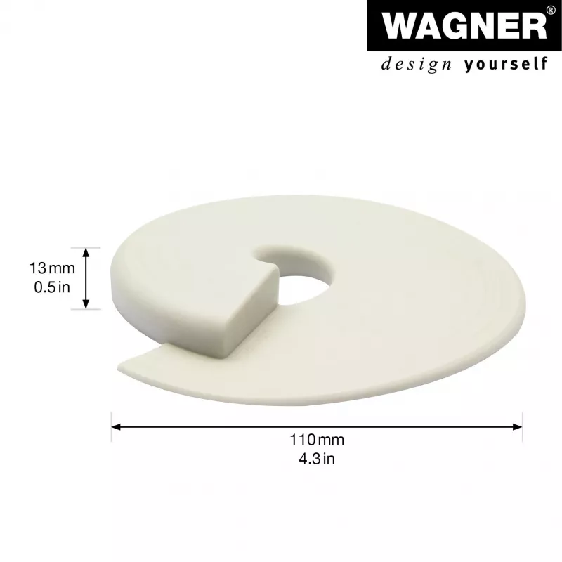 Wagner Design Yourself EH 6979 fermaporta in plastica bianco autoadesivo 15697901