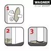 Wagner Design Yourself EH 6979 fermaporta in plastica bianco autoadesivo 15697901
