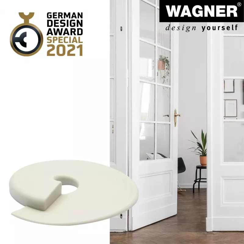 Wagner Design Yourself EH 6979 fermaporta in plastica bianco autoadesivo 15697901