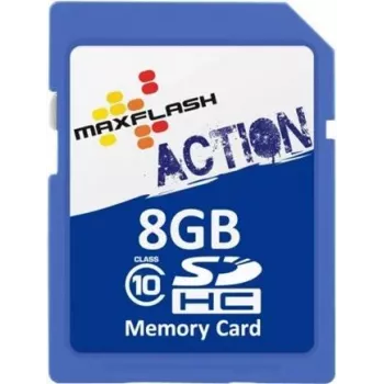 MEMORYSOLUTION MAXFLASH 8GB scheda Action SDHC Class 10, Retail SD8GHCCL10M-R