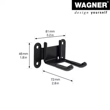 Wagner design yourself supporto a parete WH 2092 nero (15209201)