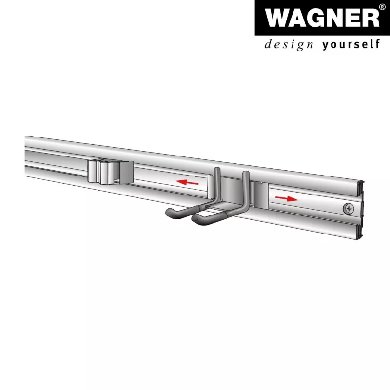 Wagner design yourself supporto a parete WH 2092 nero (15209201)