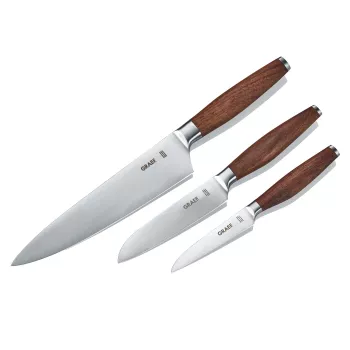 GRAEF KN 5150 set di coltelli da cucina 3 pezzi lame Solingen 9cm/13cm/20cm