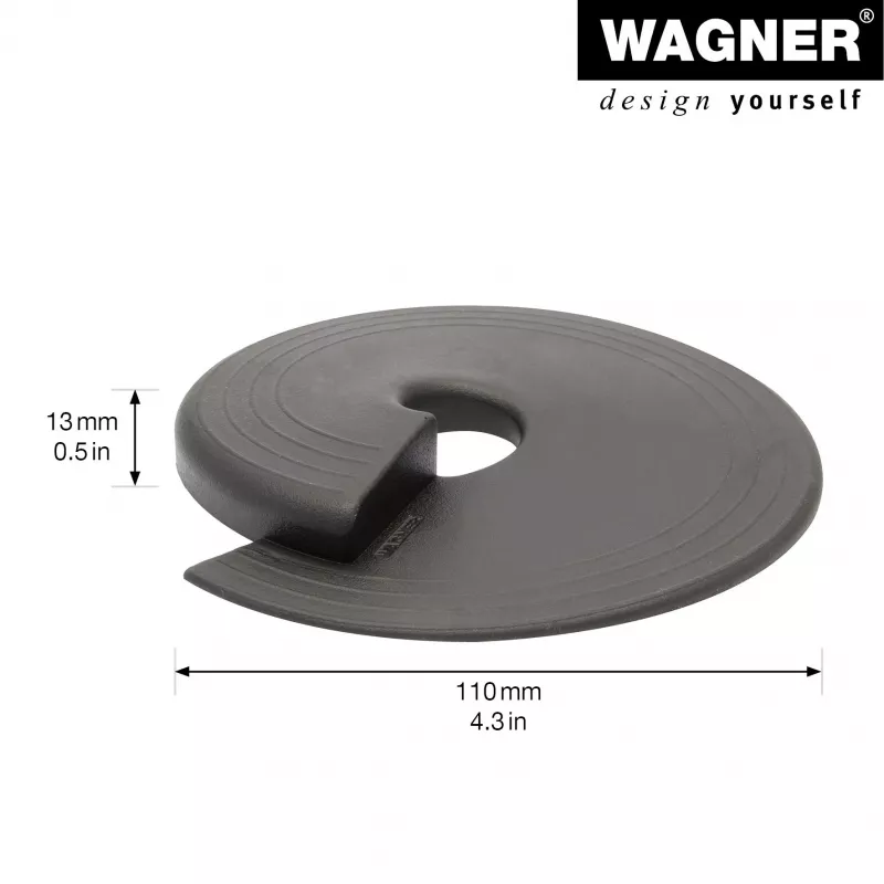 Wagner design yourself EH 6981 fermaporta, autoadesivo, trasparente, TPE, diametro 38 mm, altezza 22 mm 15698101