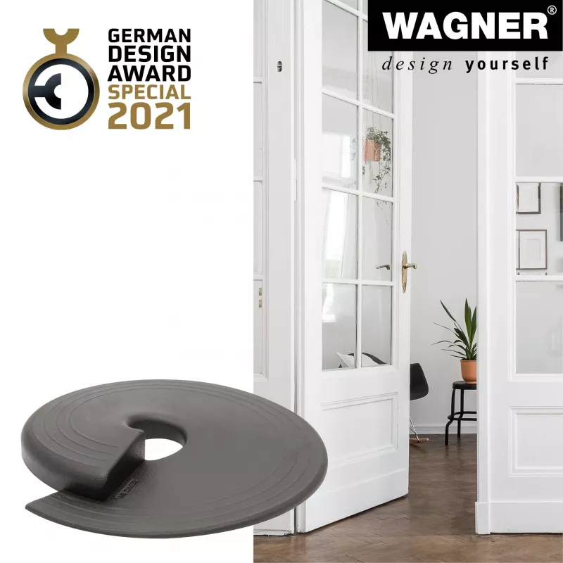 Wagner design yourself EH 6981 fermaporta, autoadesivo, trasparente, TPE, diametro 38 mm, altezza 22 mm 15698101