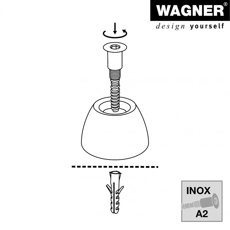 Wagner design yourself EH 5200 fermaporta in gomma 15520011