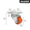 Wagner design yourself rotella pivotante per carichi pesanti RO 6935 rossa (4693501)