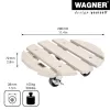 WAGNER design yourself carrello portapiante GH0527 plastica, Ø 29 cm bianco rotondo, 1 pz. (20052701)