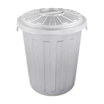 KEEEPER contenitore rifiuti Mats 23L Maxi Ø36x42cm argento