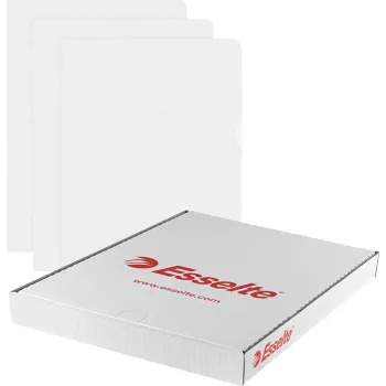 LEITZ Esselte Standard Plus buste perforate A4, confezione da 100, trasparente, polipropilene 56218