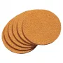 KESPER set sottobicchieri in sughero naturale, 6 pezzi, quadrati, termoresistenti, 100x100x5 mm, ecologici