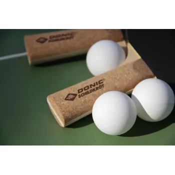 DONIC SCHILDKRÖT Persson 500 racchetta da ping pong con manico in sughero, rivestimento Elite, spugna 1,6 mm, orientata al controllo 728451