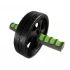 SCHILDKROT AB Roller / addominale, nero/verde, doppia ruota, diametro 185 mm, larghezza 45 mm 960045