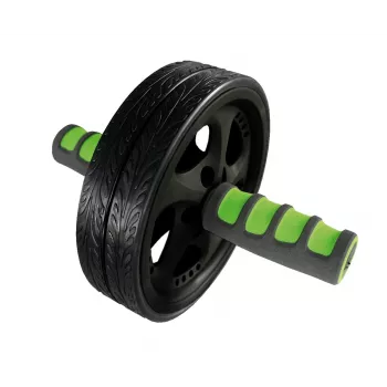 SCHILDKROT AB Roller / addominale, nero/verde, doppia ruota, diametro 185 mm, larghezza 45 mm 960045