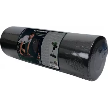 SCHILDKROT tappetino fitness 15 mm nero antiscivolo NBR 183x61 cm con cinghia di trasporto 960160