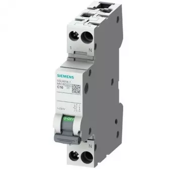 SIEMENS SENTRON 5SL6 interruttore automatico magnetotermico 230V 6kA 1P+N B13 (5SL6013-6)