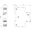 Siemens 5SV1316-7KK06 RCBO, 1P+N, 6 A, curva C, 30 mA, tipo A, 6 kA