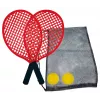 Schildkröt Beach Tennis Set, nero/rosso – 2 racchette in plastica e pallina soft 970130