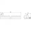 SIEMENS 5ST37730 barra collettrice a pettine 10mm² 3P+N 1000mm