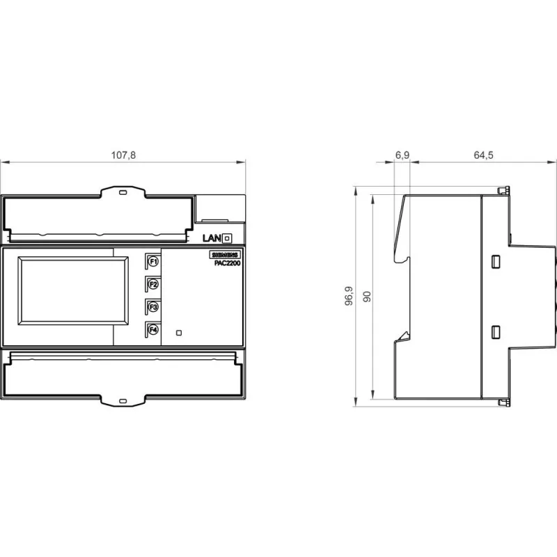 Siemens SENTRON 7KM PAC2200 analizzatore di rete 7KM2200-2EA40-1JB1
