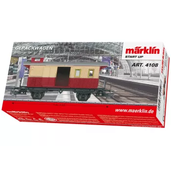 Märklin 4108 H0 carrozza passeggeri 2ª classe Schürzenwagen DB epoca III-IV