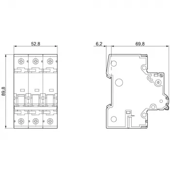 Siemens SENTRON 5SY6 interruttore automatico magnetotermico 3 poli C20A 6kA 5SY63207