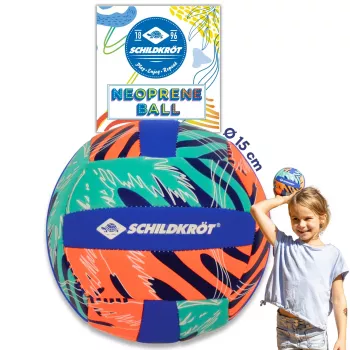 SCHILDKROT pallavolo da spiaggia mini in neoprene misura 2 superficie morbida in tessuto resistente all'acqua salata 970342