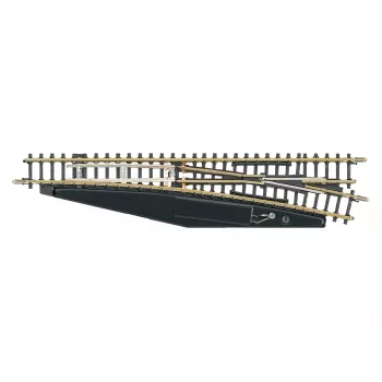 Märklin 8566 scambio Z manuale destro, 110 mm, binario in alpacca, basamento in plastica nero