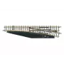 Märklin 8566 scambio Z manuale destro, 110 mm, binario in alpacca, basamento in plastica nero