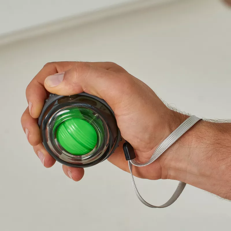 SCHILDKROT Spinball trainer giroscopico per mano e braccio, grigio/verde, 70 mm, 255 g 960121