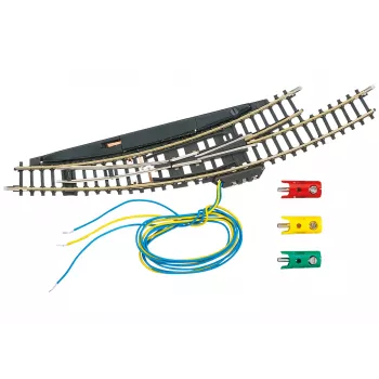 Märklin scambio curvo elettromagnetico sinistro scala Z - nero/giallo 8568