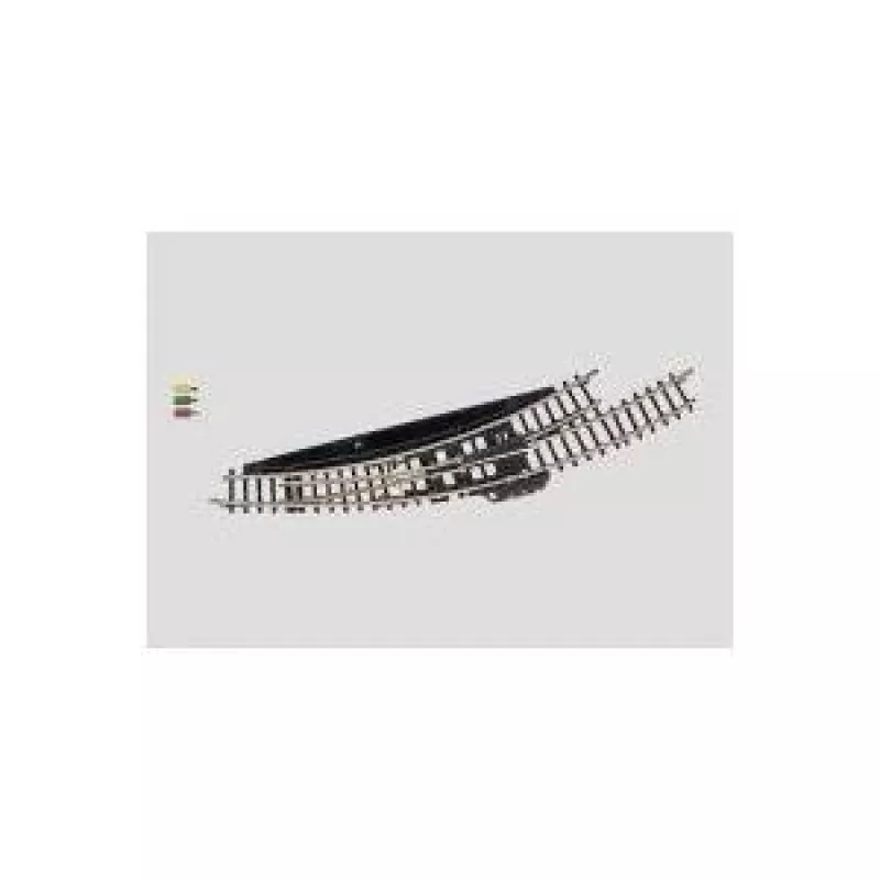 Märklin scambio curvo elettromagnetico sinistro scala Z - nero/giallo 8568