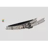 Märklin scambio curvo elettromagnetico sinistro scala Z - nero/giallo 8568