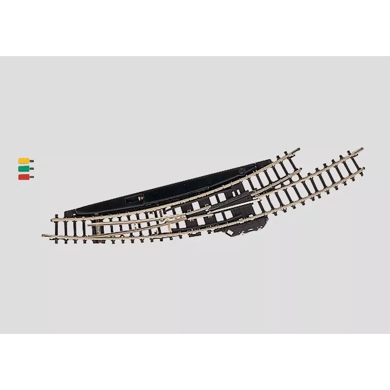 Märklin scambio curvo elettromagnetico sinistro scala Z - nero/giallo 8568