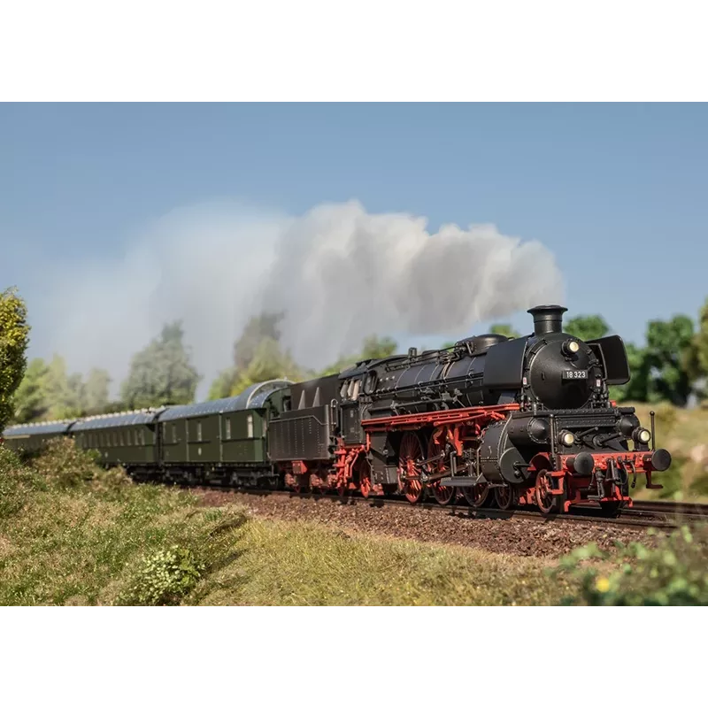 Märklin 038327 H0 Locomotiva a vapore serie 18.3 18 323 DB Epoca III con decoder digitale mfx+ e suono