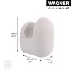Wagner design yourself PILL Appendino da parete grigio 1 gancio 17041421