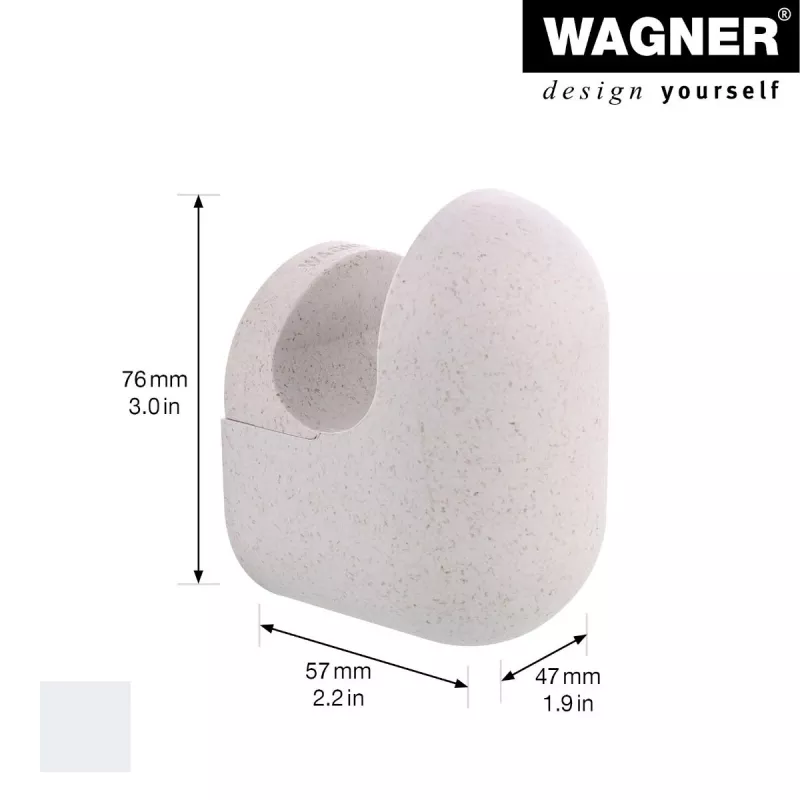 Wagner design yourself PILL Appendino da parete grigio 1 gancio 17041421