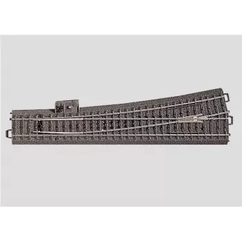 Märklin H0 C-Gleis Scambio snello sinistro con massicciata, 236,1 mm, azionamento manuale, AC 24711