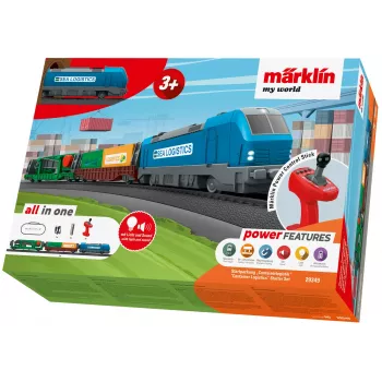 Märklin 29349 H0 set di avviamento Logistica container con locomotiva diesel serie 232 e 3 carri porta container