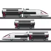 Märklin TGV Duplex H0 set treno digitale 5 pezzi con Mobile Station 2, bianco/nero 029406