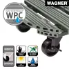 WAGNER design yourself Carrello portapiante GH0558 plastica, Ø 38,5 cm verde scuro rotondo, 1 pz. 20055801