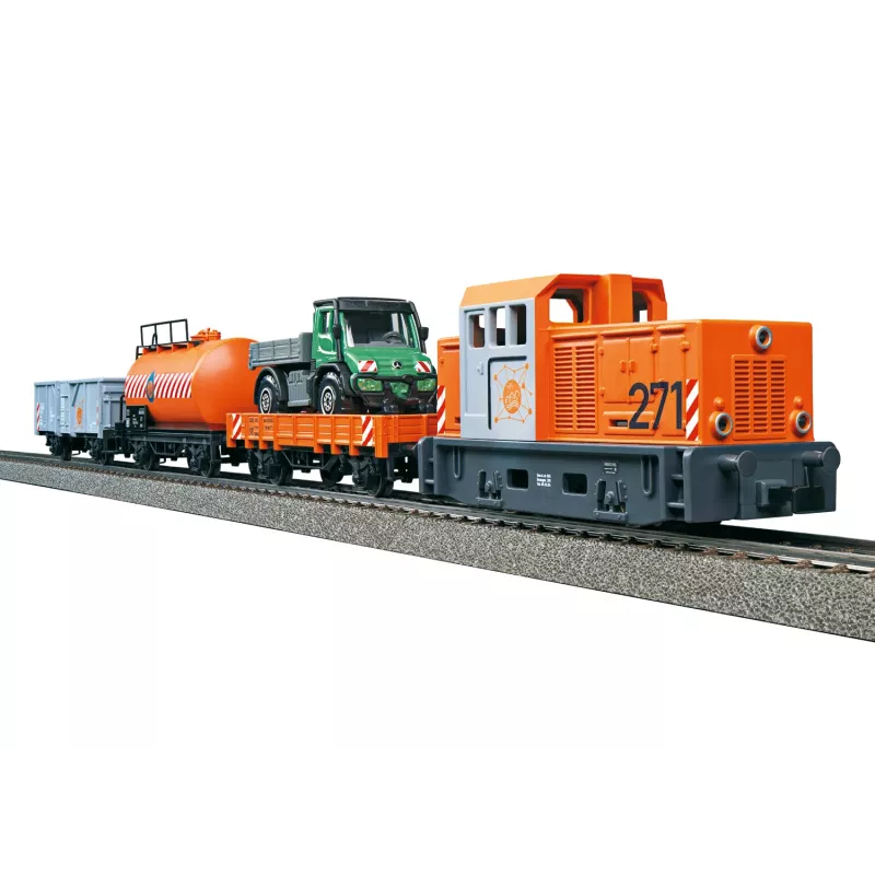 Märklin Start up 029296 H0 set di avviamento Servizio comunale con locomotiva diesel da manovra e 2 carri ribaltabili