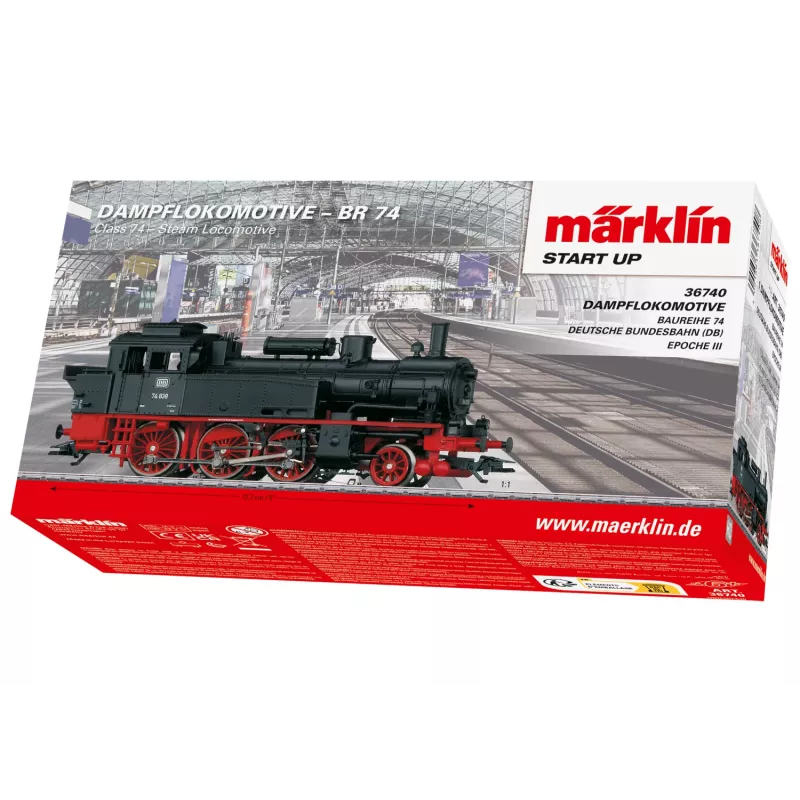 Märklin 36740 Scala HO Locomotiva diesel DB serie 212 (V 100) nero/rosso con suono digitale mfx+