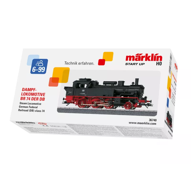 Märklin 36740 Scala HO Locomotiva diesel DB serie 212 (V 100) nero/rosso con suono digitale mfx+