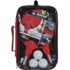 DONIC Schildkröt 788662 Set ping pong - 2 racchette, 3 palline, rete - nero/rosso