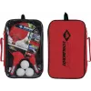 DONIC Schildkröt 788662 Set ping pong - 2 racchette, 3 palline, rete - nero/rosso