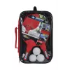 DONIC Schildkröt 788662 Set ping pong - 2 racchette, 3 palline, rete - nero/rosso